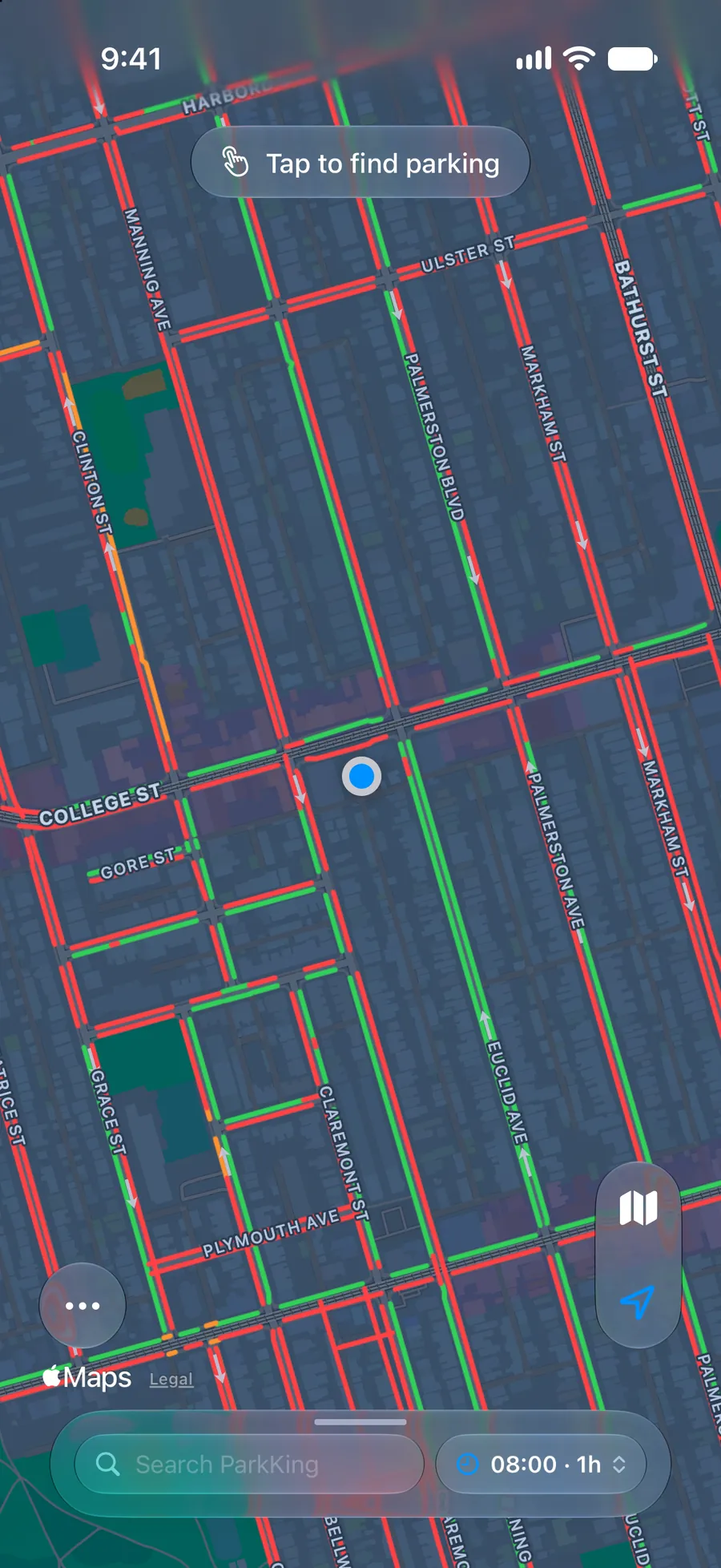 The same streets at 8 AM tomorrow.
